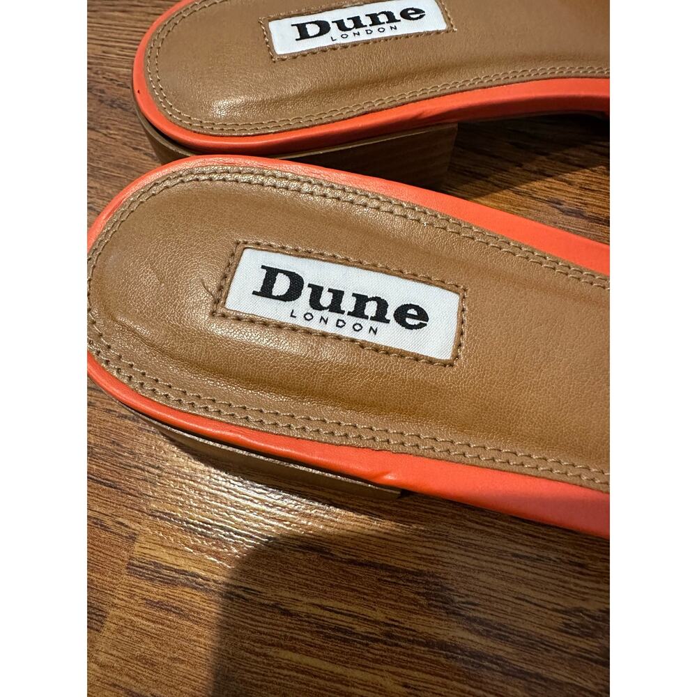 Dune London Laizes Woven Slide Sandals Orange Women’s Size 40 NWOB Statement - Picture 9 of 10